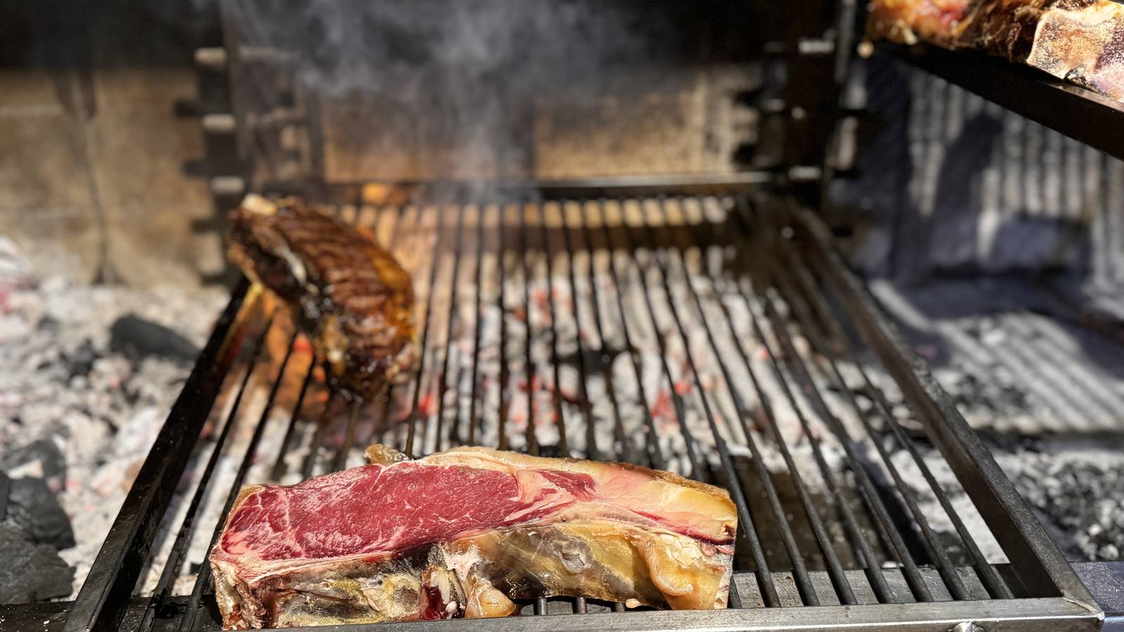 Chuletón en la brasa